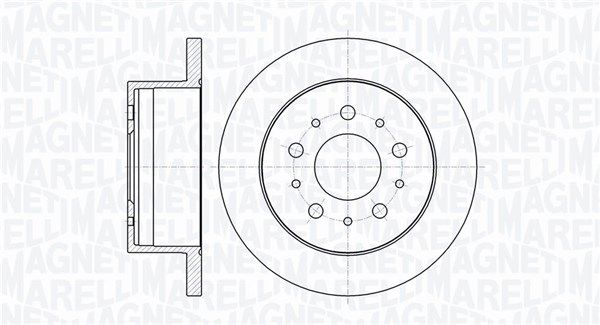 MAGNETI MARELLI Тормозной диск 361302040133